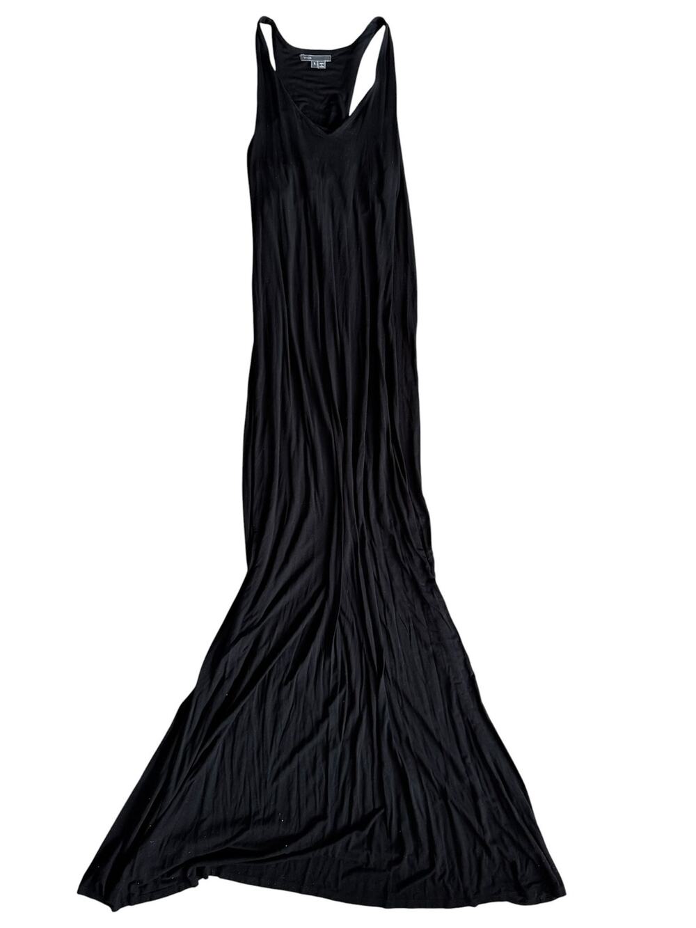 VINCE BLACK RACERBACK MAXI DRESS SIZE SMALL